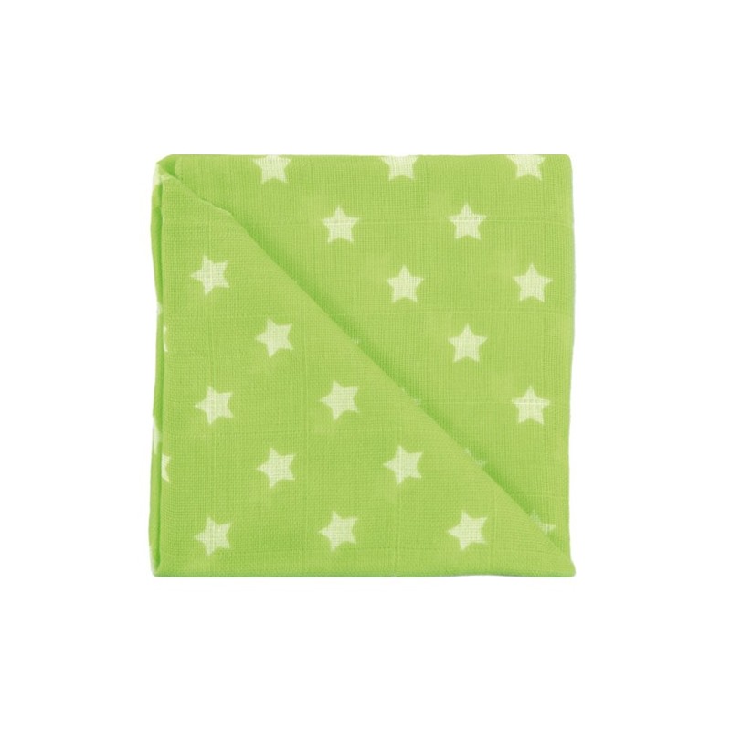 Zewi Baby Gaze Noschi bedruckt Sterne linde 56