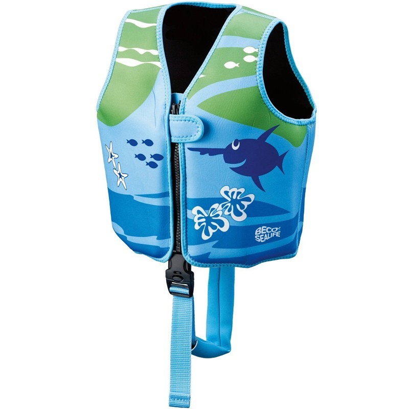 BECO SEALIFE Schwimmweste 18-30 kg blau-grün