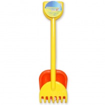 Outdoor active Schaufel und Rechen-Set Länge 50 cm rot gelb