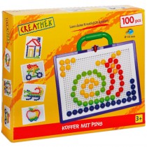 Creathek Steckspiel Koffer mit 100 Pins Ø10mm