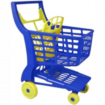 Einkaufswagen aus Kunststoff blau