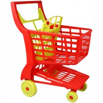 Einkaufswagen aus Kunststoff rot