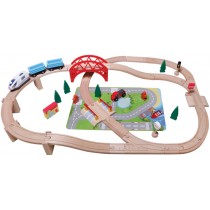 SpielMaus Grosses Eisenbahnset 50-teilig