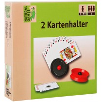 Natural Games Kartenhalter 2 Stück Schwarz Rot