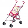 Amia Puppen Buggy Flower Pink