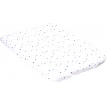 Kuli-Muli Überzug für Wickelkissen Frottee Herz blau 50x80 cm