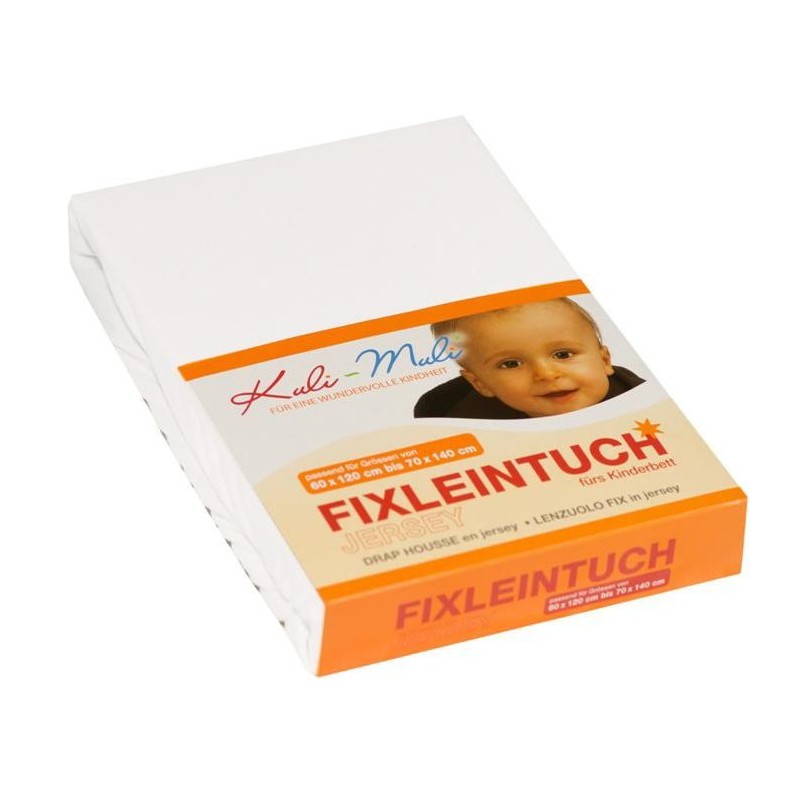 Kuli-Muli Fixleintuch Jersey 45x90 cm Weiss