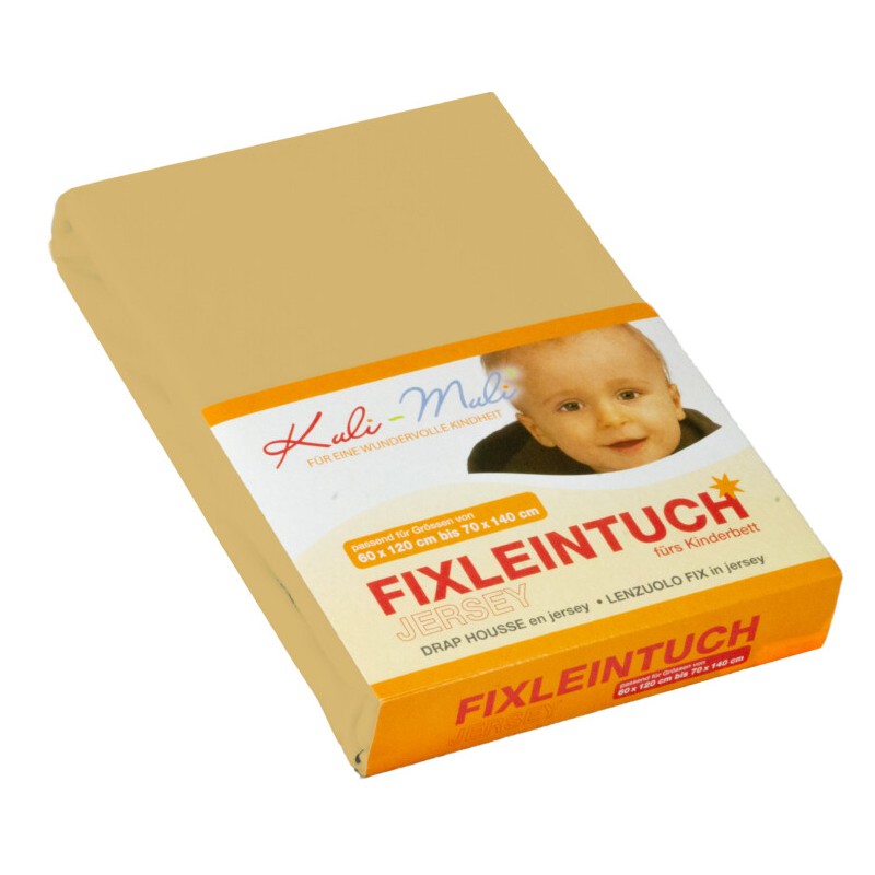 Kuli-Muli Fixleintuch Frottee Senfgelb