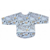 Kushies Lätzchen mit Ärmel CleanBib Rock&Roll
