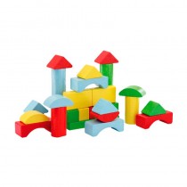 SpielMaus Holzbausteine bunt 50-teilig