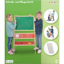 SpielMaus Holz Schreib- und Magnettafel mit Kreide