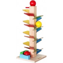 SpielMaus Holz Murmelklangbaum Höhe 40 cm