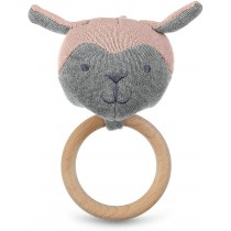 Sterntaler Greifling mit Holzring Schaf Rosa