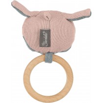 Sterntaler Greifling mit Holzring Schaf Rosa