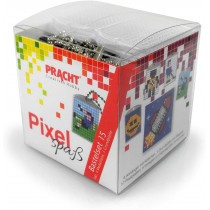 Pixel Bastelset 15 Smiley, Fussballspieler, Rakete