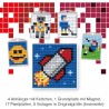 Pixel Bastelset 15 Smiley, Fussballspieler, Rakete