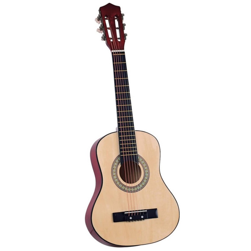 Boogie Bee Holzgitarre mit 6 Saiten 75 cm