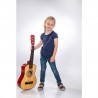 Boogie Bee Holzgitarre mit 6 Saiten 75 cm