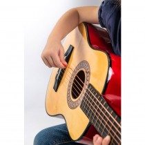 Boogie Bee Holzgitarre mit 6 Saiten 75 cm