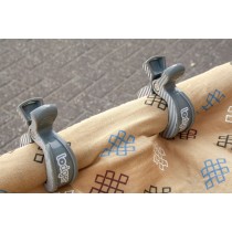 Lodger Swaddle Clips Carbon Stripe