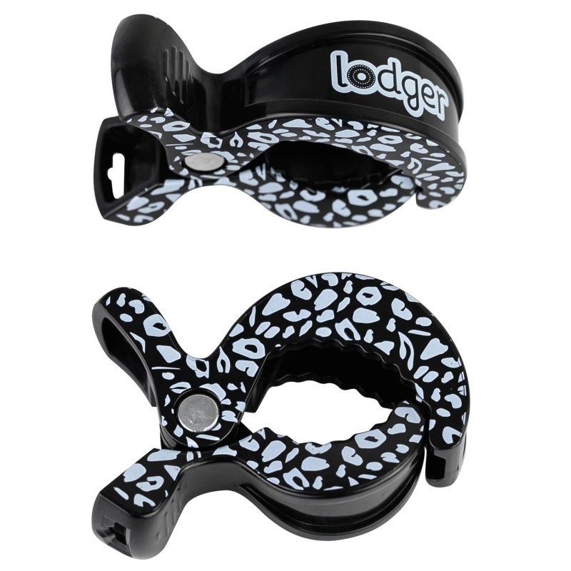 Lodger Swaddle Clips Black Dot