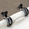 Lodger Swaddle Clips Black Dot