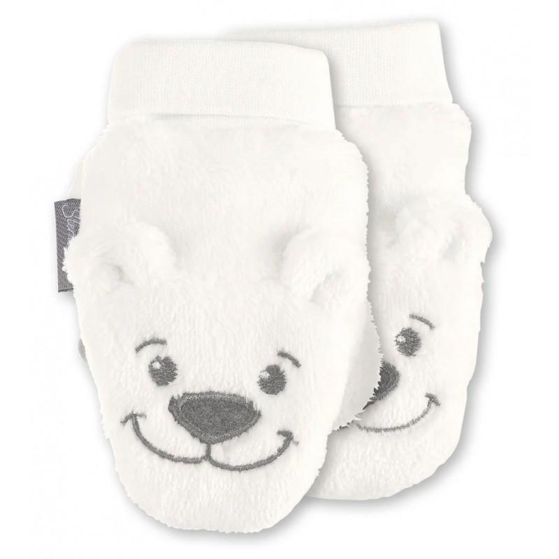 Sterntaler Baby Handschuhe Grösse 0 Eisbär Ecru
