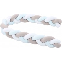 Babybay Nestchen geflochten Weiss, Beige, Aqua