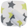 ZEWI bébé-jou Waschtücher 3er-Pack Stars Lime