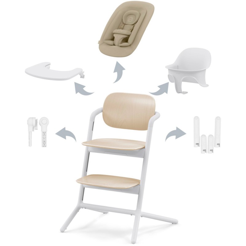 Cybex Lemo 2 Hochstuhl 4-in-1 Sand White