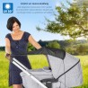 Reer Kinderwagen Sonnensegel Schwarz