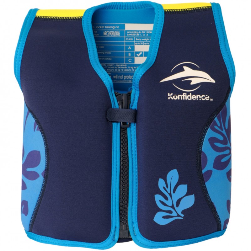 Konfidence Schwimmweste 4-5 Jahre Blau Palm