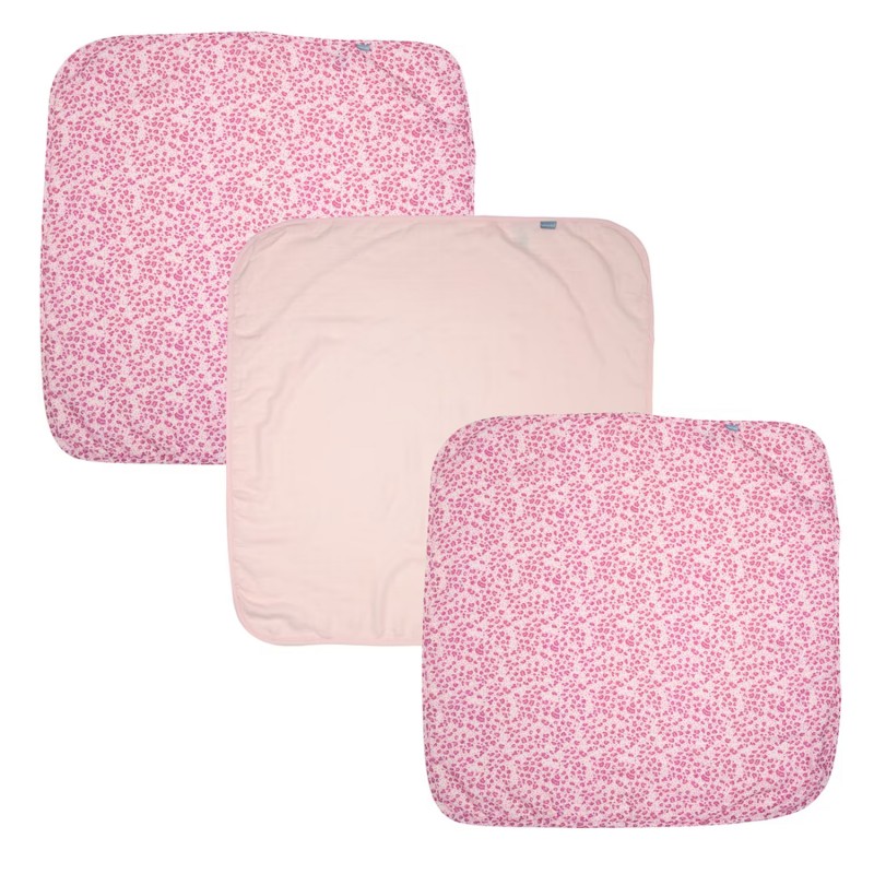 Zewi Baby Muslin Tücher 3 Stk. 70x70cm 123 Pink Leopard