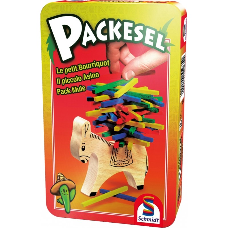 Schmidt Spiele Packesel Mitbringspiel in der Metalldose