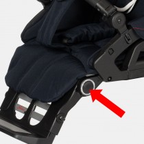 Hartan Knopf für Fussstütze mit Reflektor schmale Ausführung