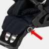 Hartan Knopf für Fussstütze mit Reflektor schmale Ausführung