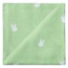 Zewi Baby Gaze Nuschi bedruckt Light Green Bunny 60