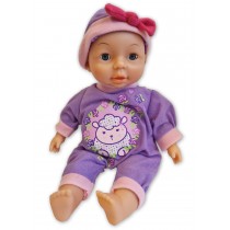Amia Weichpuppe mit Schlafaugen 28 cm Schaf Lila