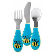 Nuby Esslernbesteck 3-teilig Biene Blau
