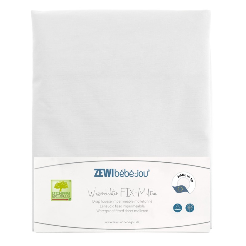 Zewi bébé-jou Wasserdichter Fix-Molton 60x120 cm