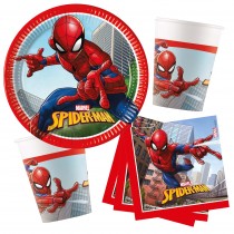 Spiderman 36-teiliges Party Geschirr Set