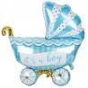 Folien-Ballon It's a Boy Blau 88x77cm