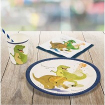 36-teiliges Party-Set Dino