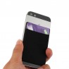 Smartphone Kreditkartenhalterung selbstklebend Black
