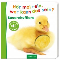 Kinderbuch Hör mal rein, wer kann das sein? Bauernhoftiere
