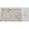 100 Paar verschiedene Ohrstecker mit 100 Gummi-Stopper Prinzessin Gold, Silber