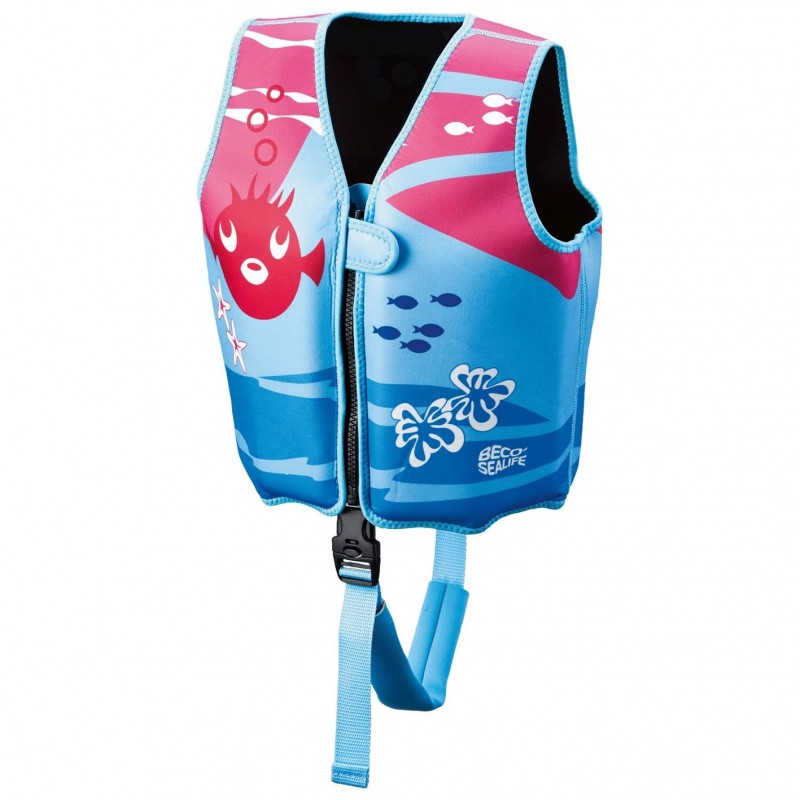 BECO SEALIFE Schwimmweste Pink 15-18 kg Blau Pink