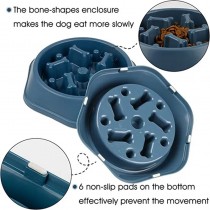 Anti Schling Hundenapf Slow Feeder Blau