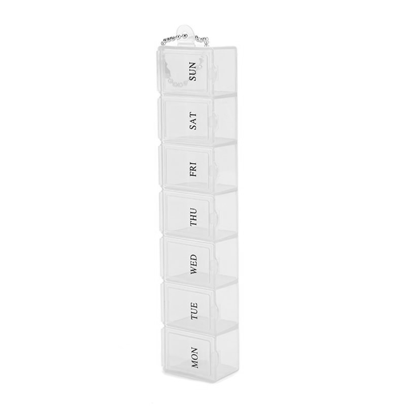 7 Tage Tablettenbox Organizer Transparent