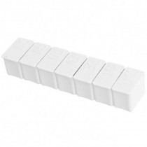7 Tage Tablettenbox Organizer Weiss